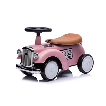 Mașină clasică pe pedale din 1930 pentru copii - Roz